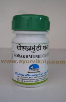 Chaitanya, GORAKHMUNDI GHANA, (Spheranthus Indicus) 60 Tablet, Useful in Chronic Prostatitis, Skin Diseases